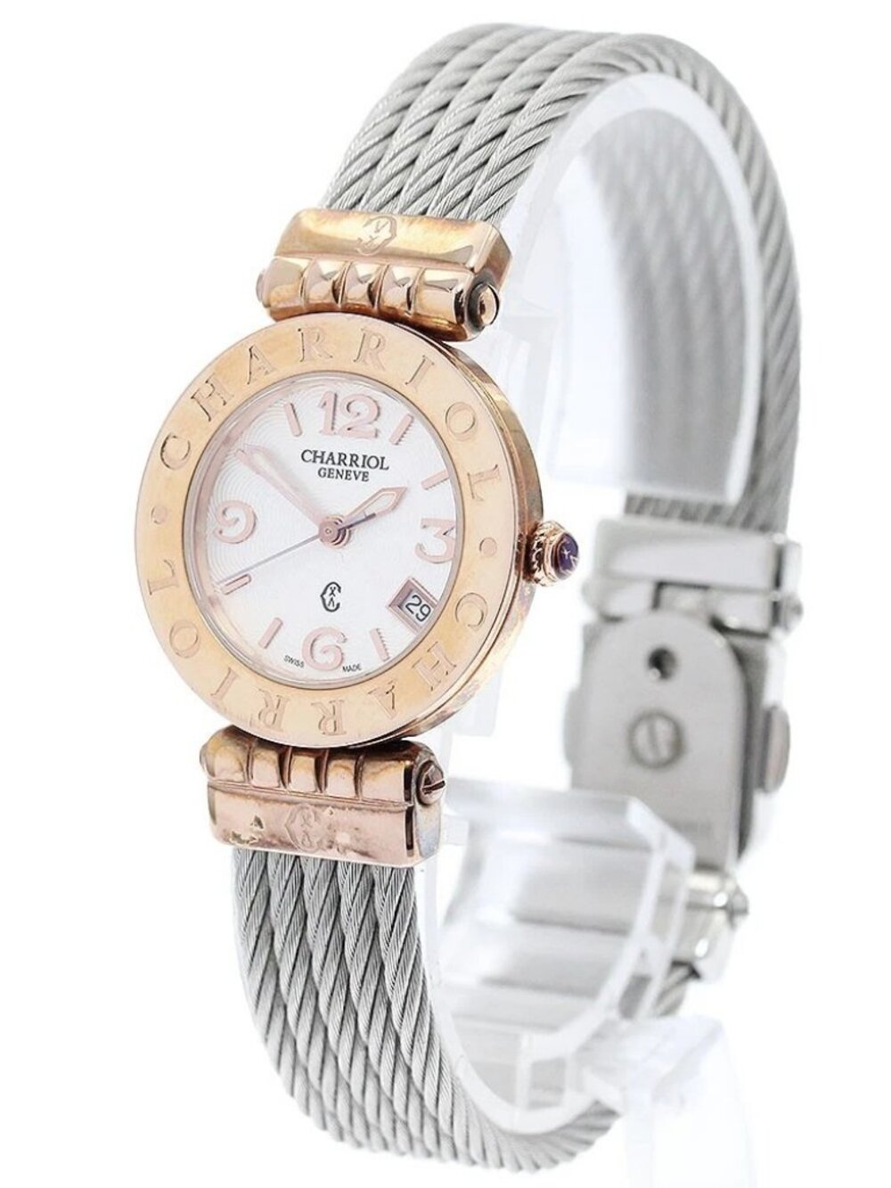 CHARRIOL Alexander ACS.51.801 Date white Dial Quartz Ladies Watch_893662